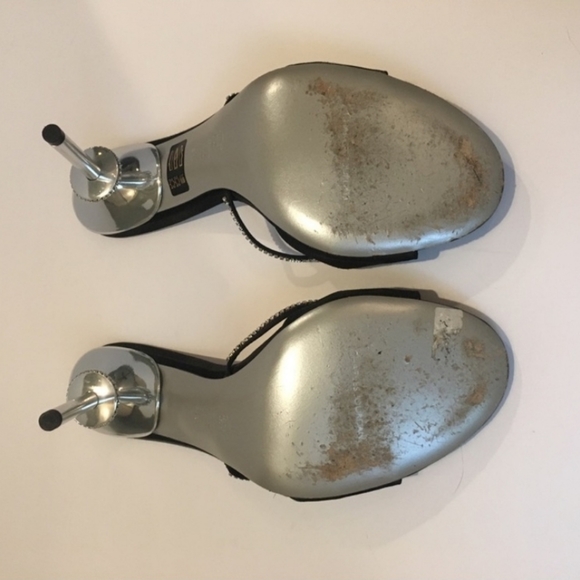 Charles Jourdan Justini Satin Mules - Picture 5 of 6